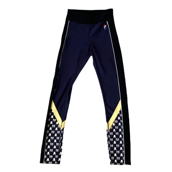 P.E Nation Soulcycle Side To Side Skull Leggings size XS - Picture 3 of 10